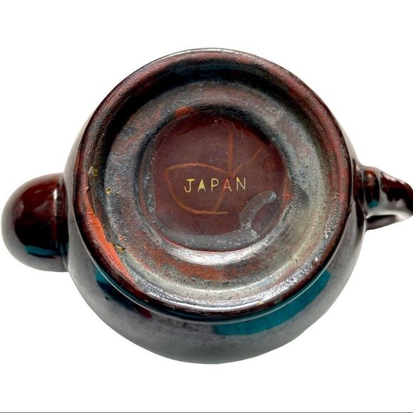 Japan 1940’s Vintage Moriage Brown Teapot LARGE - Picture 8 of 11
